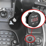12V-24V Digital Panel Mount Dashboard Voltmeter Red LED