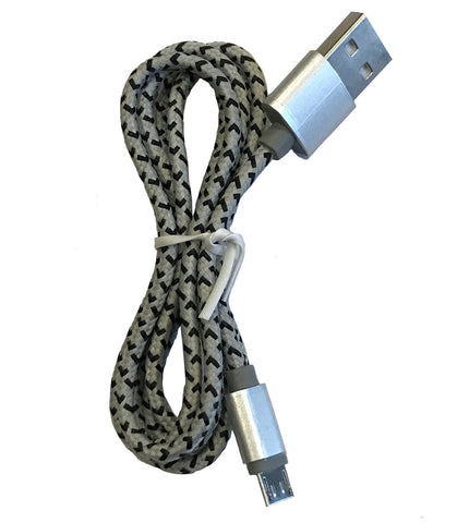 thumbnail image 2 of Lot Of 100x 3FT Flat Braided Micro USB Charger & Sync Cables – Nylon, For Android 2 of 6