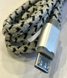 Micro USB Cable  Braided - Android - Samsung - 3 Feet